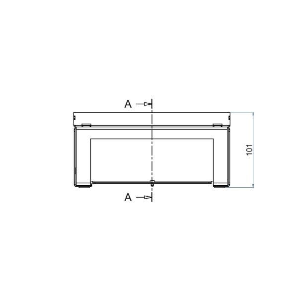 Produktbild UBD 210 202  -  Unterflur-Bodendose UBD 210 inkl. belegtem Blinddeckel aus Chromstahl, geschliffen